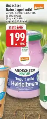Edeka Andechser Natur Jogurt mild Angebot