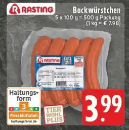 Edeka Rasting Bockwürstchen Angebot