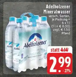 Edeka ADELHOLZENER Mineralwasser Angebot