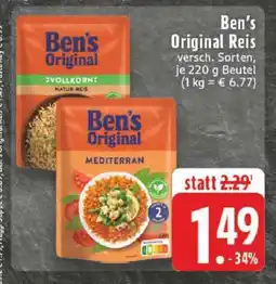 Edeka Ben’s Original Reis Angebot