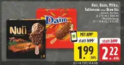 Edeka Nuii, Daim, Milka, Toblerone oder Oreo Eis Angebot