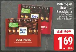 Edeka Ritter Sport Nuss- oder Kakaoklasse Angebot