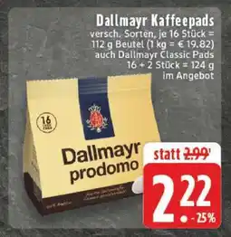 Edeka DALLMAYR Kaffeepads Angebot