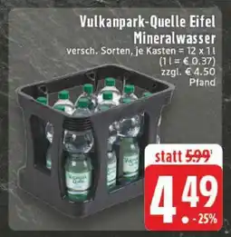 Edeka Vulkanpark-Quelle Eifel Mineralwasser Angebot