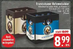 Edeka Franziskaner Hefeweissbier Angebot