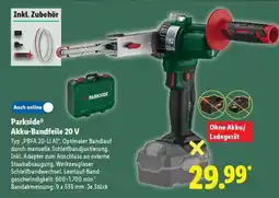 Lidl PARKSIDE Akku-Bandfeile 20 V Angebot