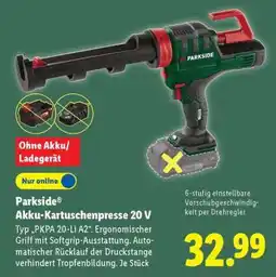 Lidl Parkside Akku-Kartuschenpresse 20 V Angebot