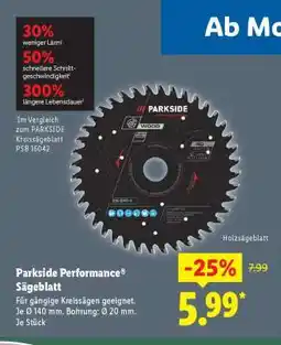 Lidl Parkside Performance Sägeblatt Angebot