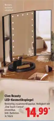 Lidl Cien BEAUTY LED-Kosmetikspiegel Angebot