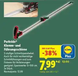 Lidl PARKSIDE Klemm- und Führungsschiene Angebot