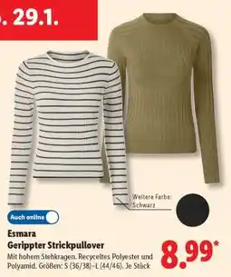 Lidl Esmara Gerippter Strickpullover Angebot