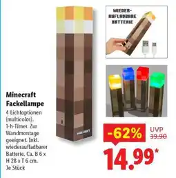 Lidl MINECRAFT Fackellampe Angebot