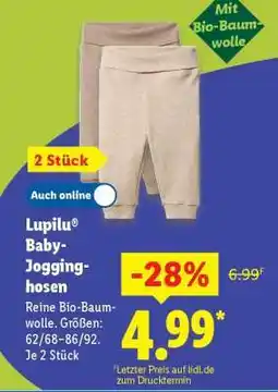 Lidl Lupilu Baby-Jogginghosen Angebot