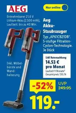 Lidl AEG Akku-Staubsauger Angebot
