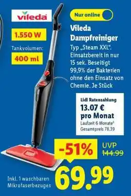 Lidl Vileda Dampfreiniger Angebot