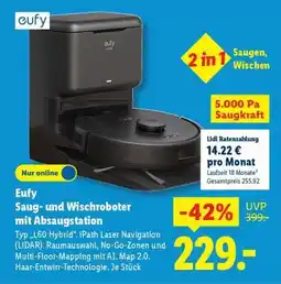 Lidl Eufy Saug- und Wischroboter mit Absaugstation Angebot