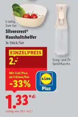 Lidl Silvercrest Haushaltshelfer Angebot