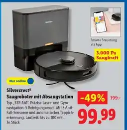 Lidl SILVERCREST Saugroboter mit Absaugstation Angebot