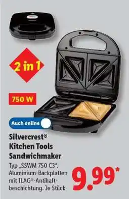 Lidl SILVERCREST KITCHEN TOOLS Sandwichmaker Angebot