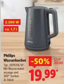 Lidl Philips Wasserkocher Angebot