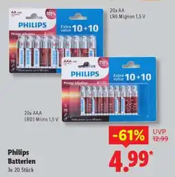 Lidl Philips Batterien Angebot