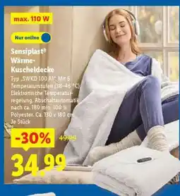 Lidl Sensiplast Wärme-Kuscheldecke Angebot