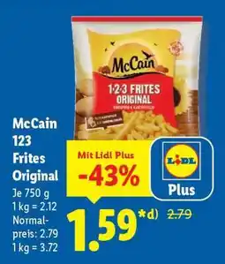 Lidl McCain 123 Frites Original Angebot