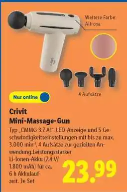 Lidl Crivit Mini-Massage-Gun Angebot