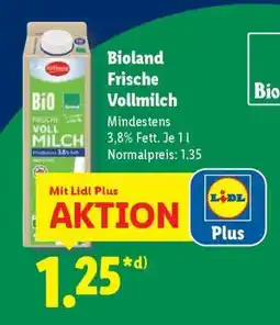 Lidl Bioland Frische Vollmilch Angebot