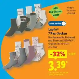 Lidl lupilu 7 Paar Socken Angebot