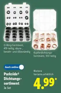 Lidl PARKSIDE Dichtungs-sortiment Angebot