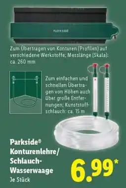 Lidl PARKSIDE Konturenlehre/Schlauch-Wasserwaage Angebot