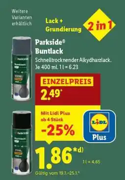 Lidl PARKSIDE Buntlack Angebot