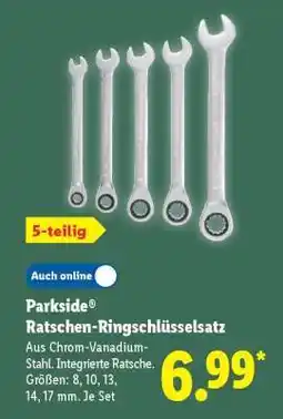 Lidl Parkside Ratschen-Ringschlüsselsatz Angebot