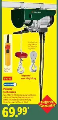 Lidl Parkside Seilhebezug Angebot