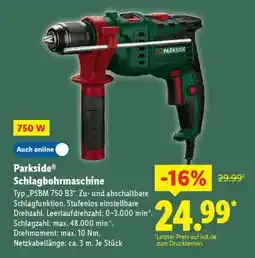 Lidl PARKSIDE Schlagbohrmaschine Angebot