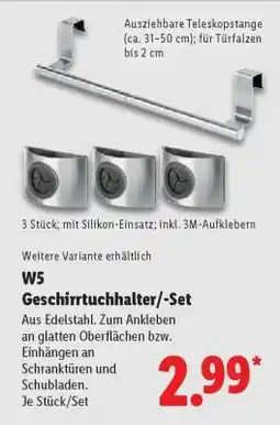 Lidl W5 Geschirrtuchhalter/-Set Angebot