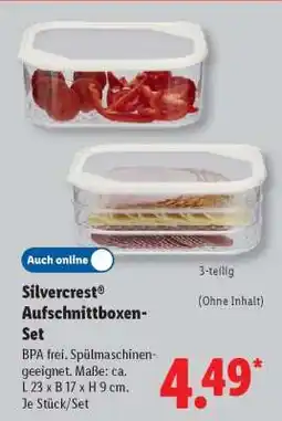 Lidl Silvercrest Aufschnittboxen-Set Angebot