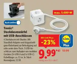 Lidl TRONIC Steckdosenwürfel mit USB-Anschlüssen Angebot