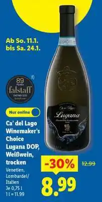Lidl Ca’ del Lago Winemaker’s Choice Lugana DOP, Weißwein, trocken Angebot