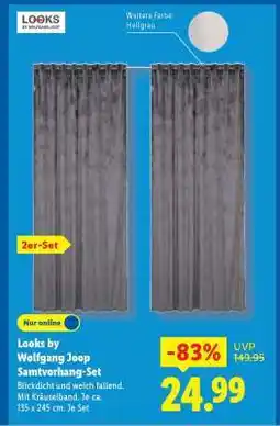 Lidl Looks by Wolfgang Joop Samtvorhang-Set Angebot