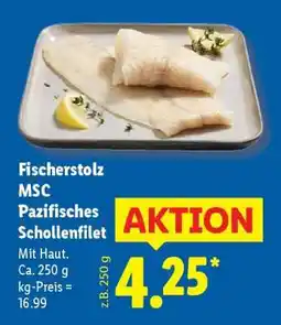 Lidl Fischerstolz MSC Pazifisches Schollenfilet Angebot