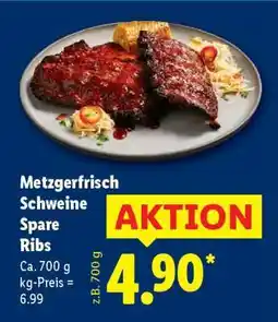 Lidl Metzgerfrisch Schweine Spare Ribs Angebot