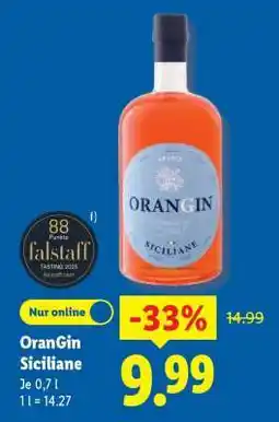 Lidl OranGin Siciliane Angebot