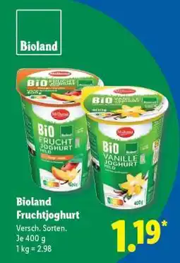 Lidl Bioland Fruchtjoghurt Angebot