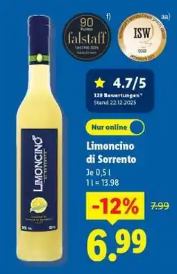 Lidl Limoncino di Sorrento Angebot