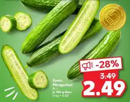 Kaufland Span. Minigurken Angebot