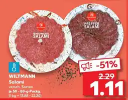Kaufland Wiltmann Salami Angebot