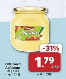 Famila Nord Ost Odenwald Apfelmus Angebot