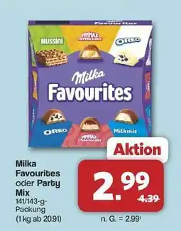 Famila Nord Ost MILKA Favourites oder Party-Mix Angebot